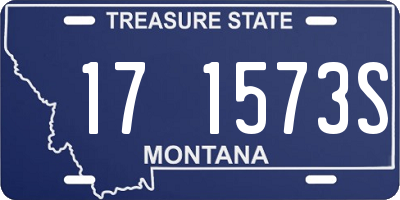 MT license plate 171573S