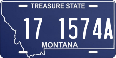 MT license plate 171574A