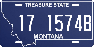 MT license plate 171574B