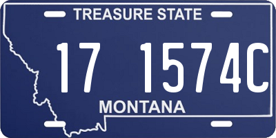 MT license plate 171574C