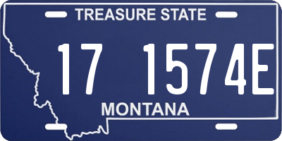 MT license plate 171574E