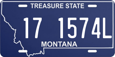 MT license plate 171574L