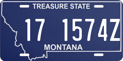 MT license plate 171574Z