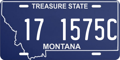 MT license plate 171575C