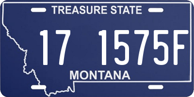 MT license plate 171575F