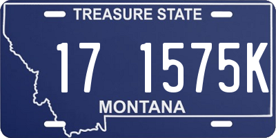 MT license plate 171575K