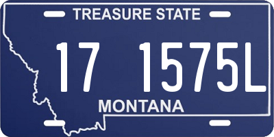 MT license plate 171575L
