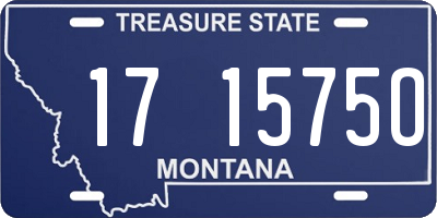 MT license plate 171575O