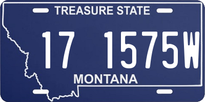 MT license plate 171575W