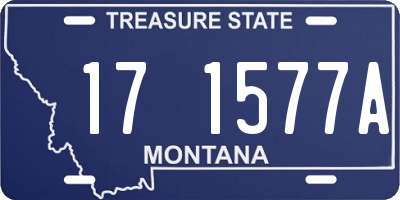 MT license plate 171577A