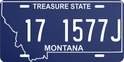 MT license plate 171577J