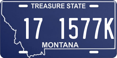 MT license plate 171577K