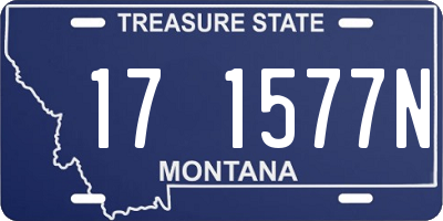 MT license plate 171577N