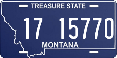 MT license plate 171577O