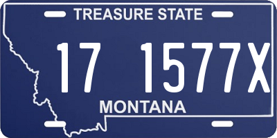 MT license plate 171577X