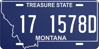 MT license plate 171578D