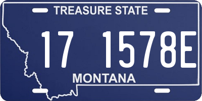 MT license plate 171578E