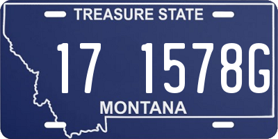 MT license plate 171578G