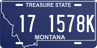 MT license plate 171578K