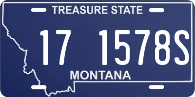 MT license plate 171578S