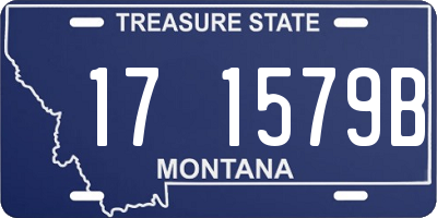MT license plate 171579B