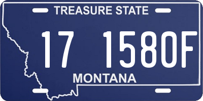 MT license plate 171580F