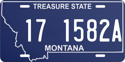 MT license plate 171582A
