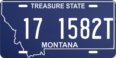 MT license plate 171582T