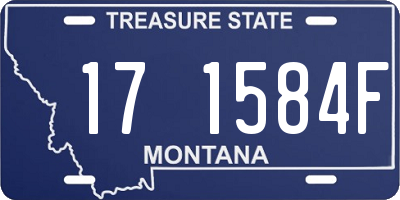 MT license plate 171584F