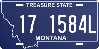 MT license plate 171584L