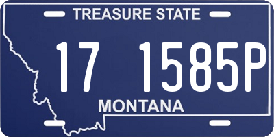 MT license plate 171585P