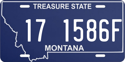 MT license plate 171586F