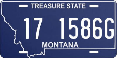 MT license plate 171586G