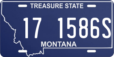 MT license plate 171586S