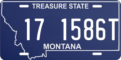 MT license plate 171586T