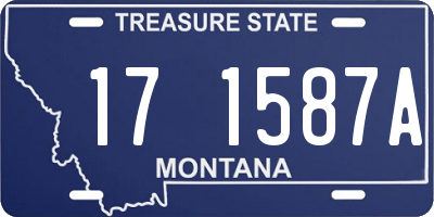 MT license plate 171587A