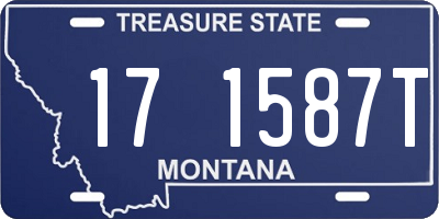 MT license plate 171587T