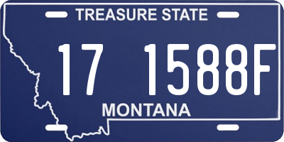 MT license plate 171588F