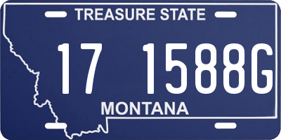 MT license plate 171588G