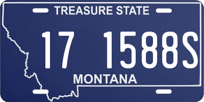 MT license plate 171588S