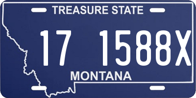 MT license plate 171588X