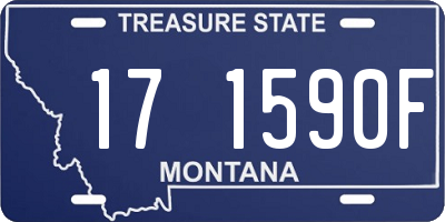 MT license plate 171590F