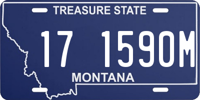 MT license plate 171590M