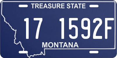 MT license plate 171592F