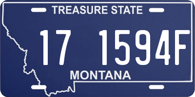 MT license plate 171594F