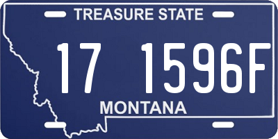 MT license plate 171596F