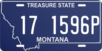 MT license plate 171596P