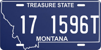 MT license plate 171596T
