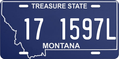 MT license plate 171597L