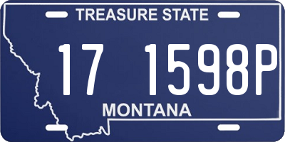 MT license plate 171598P